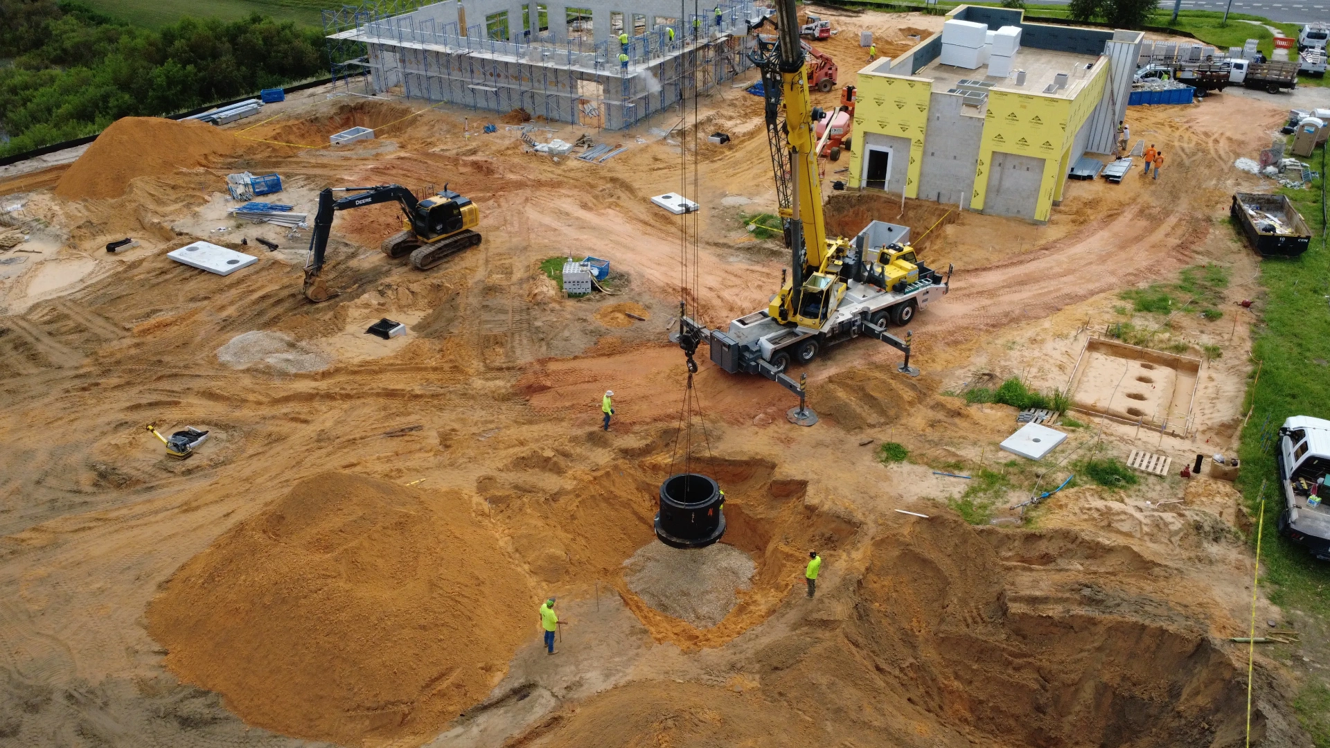 Underground Utilities — Centerline commercial site development