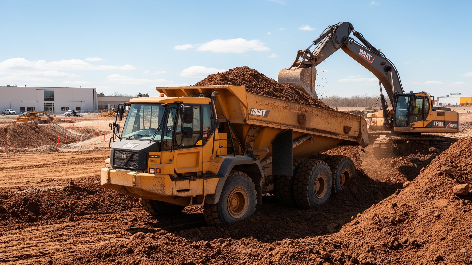JP Morgan project — Heavy equipment on commercial site