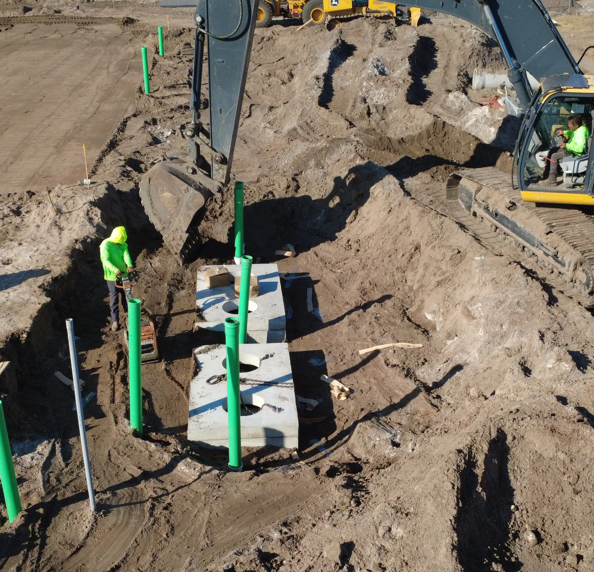 Centerline site-development crew working on a commercial construction project in Florida
